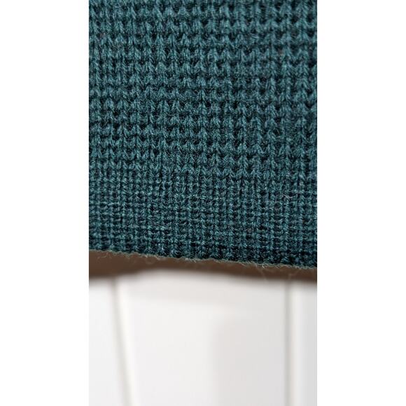 Ski Country Colorado Knitting Mills 100% Virgin Wool Green Striped Ski Sweater - Picture 9 of 11